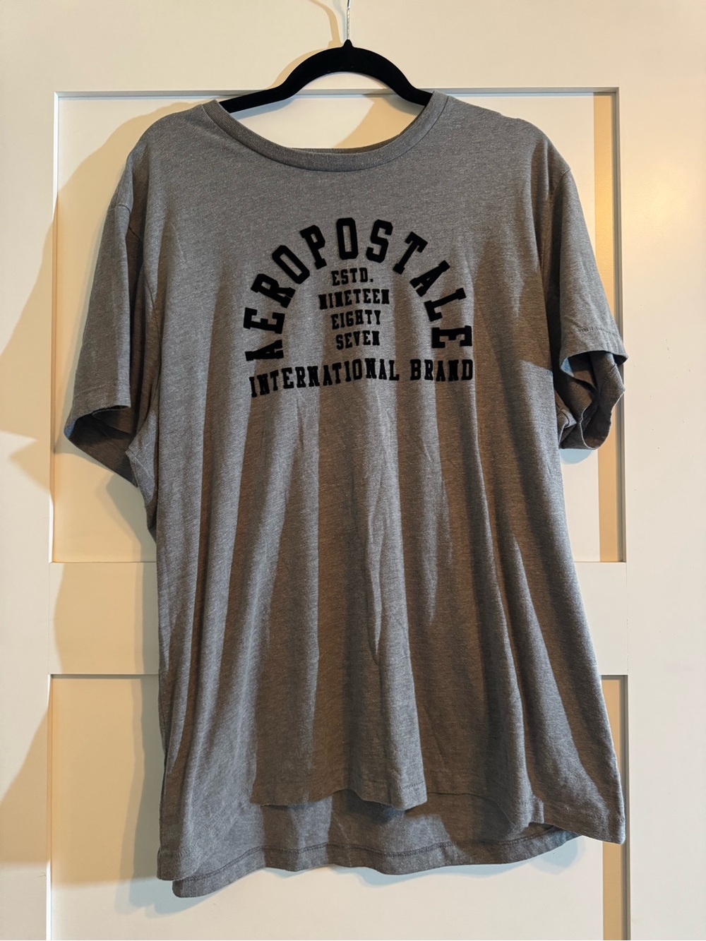 Aeropostale Gray Short-Sleeve Logo Tee